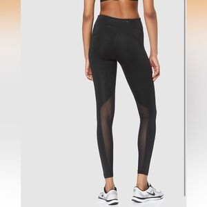 Nike Dri-FIT HR Mesh Panel Running Leggings Black Women’s XL AT3103-010